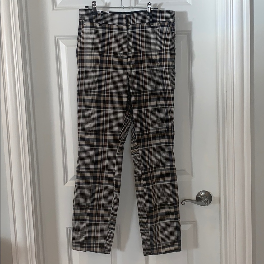 H&M plaid pull on pants